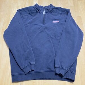 Vineyard Vines Men's Martha's Vineyard 1/4 Zip Pullover Jacket Blue Medium